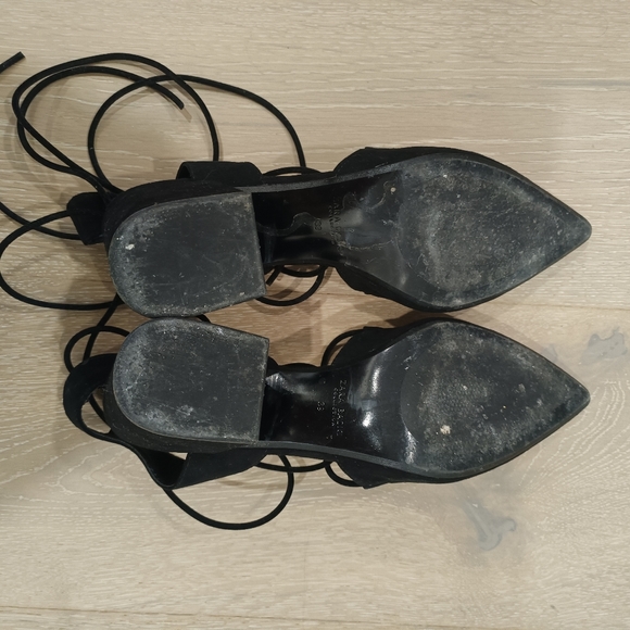 Zara lace up pointed toe heels - Picture 3 of 5